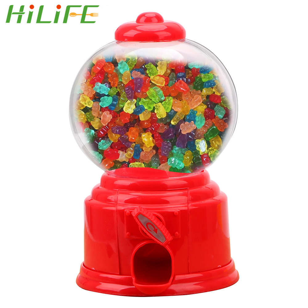 Hilife legetøjsmaskine boble opbevaringskrukke slik dispenser søde slik børn møntbank børn slik dispenser boks flaske