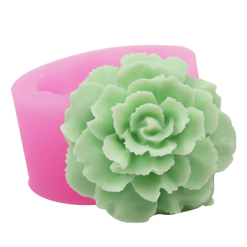 Rose Bloemen Zeep Mold Chocolate Cake Decorating Gereedschap Bakken Fondant Siliconen Mal Diy Handgemaakte Zeep Maken Kaars Hars Mallen: 12