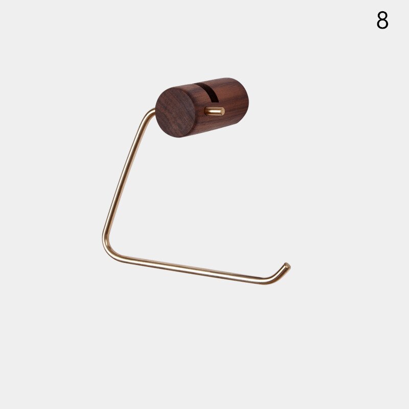 Présentoir en bois porte-rouleau papier | Distributeur, , pour la salle de bain, les toilettes domestiques: 8