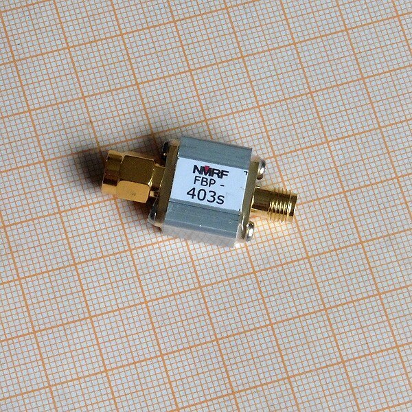 403MHz surface acoustic wave band pass filter, bandwidth 4MHz