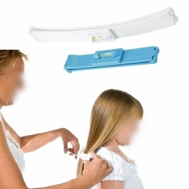 2Pcs/Set Hair Cutting Kit Clip Trim Bang Cut Home Trimmer Clipper Diy Hairstyling Tool Hair Cutting Tools(Pink) Pin