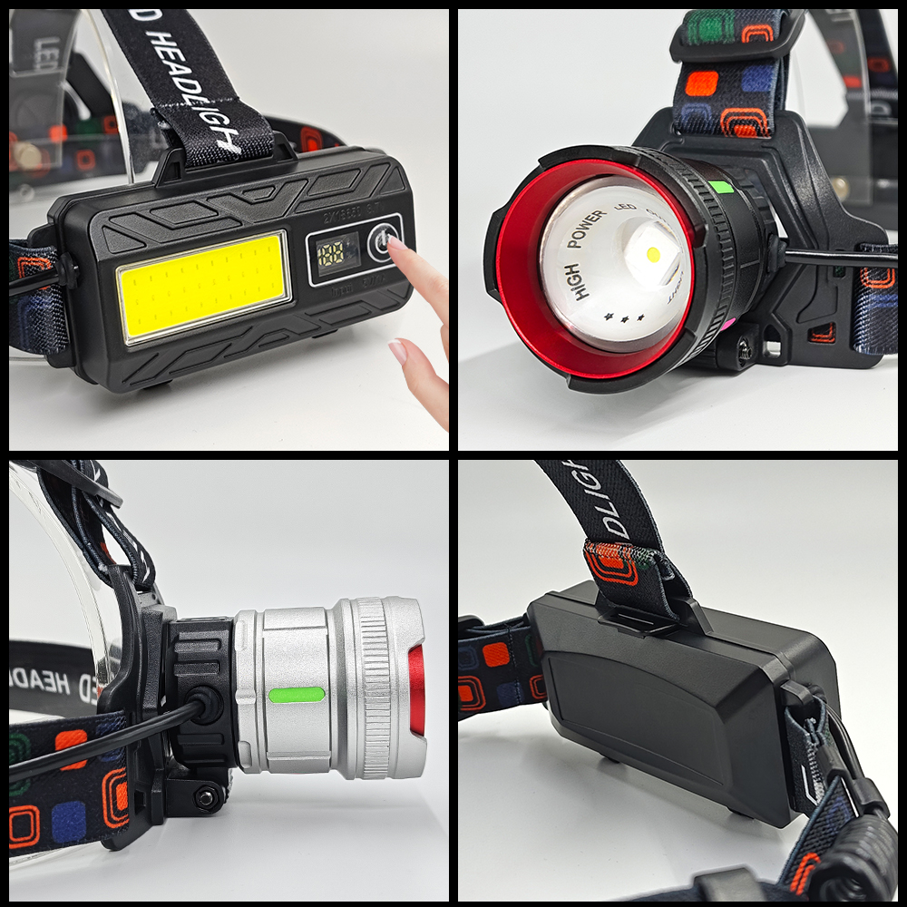 300000lm højtydende sensorer pandelamper bærbar genopladelig pandelampe led-hovedlommelygte 18650 batterier pandelampe camping vandreture