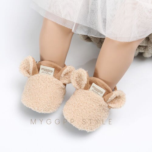 Peuter Baby Meisjes Jongens Snowboots Baby Schoenen Mooie Animal Oren Bont Patchwork Laarzen Herfst Winter Warme Zachte Zool Schoenen
