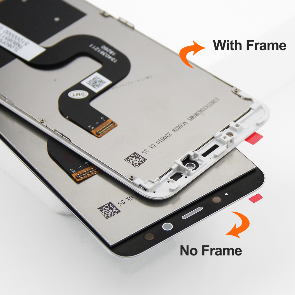 Tela para xiaomi mi a2 m1804d2sg m1804d2si display lcd tela de toque digitador assembléia com quadro para xiaomi mi 6x substituição