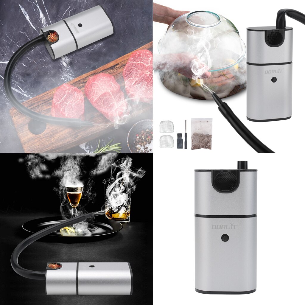 Portable Smoke Infuser Food Smoker Cheeses Salmon Sausage Meat BBQ Smoker