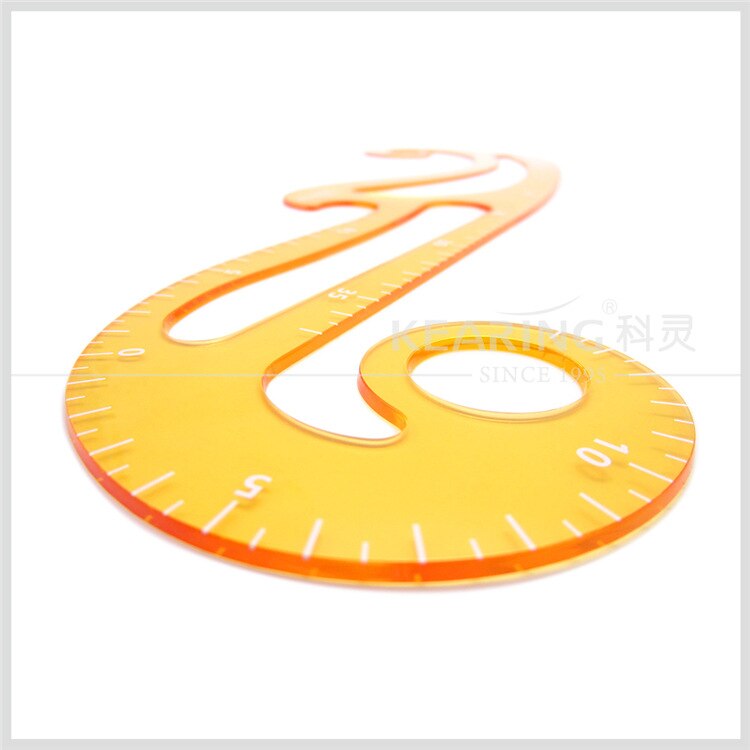 S Shape Acrylic French Curve Ruler PM1300 Art Rulers Comics Template Sewing Supply