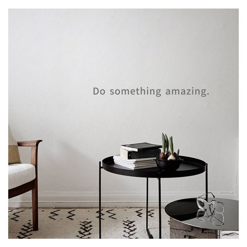 Pegatina de pared con citas de Do Something Amazing, pegatinas de pared con letras negras doradas, para decoración del hogar, para sala de estar y dormitorio