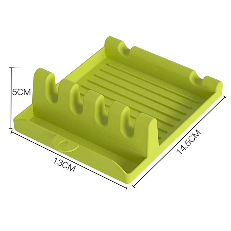 Multi-functional Pot Lid Shelf Sillicone Organizer Spatula Holder Racks Pot Lid storage pad Kitchen Storage Shelf