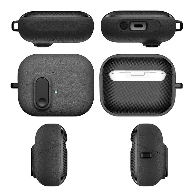 Para Huawei Freebuds Pro3 funda Freebuds Pro4 con cerradura segura a prueba de golpes bonita funda protectora de silicona para auriculares (piedra de arena)