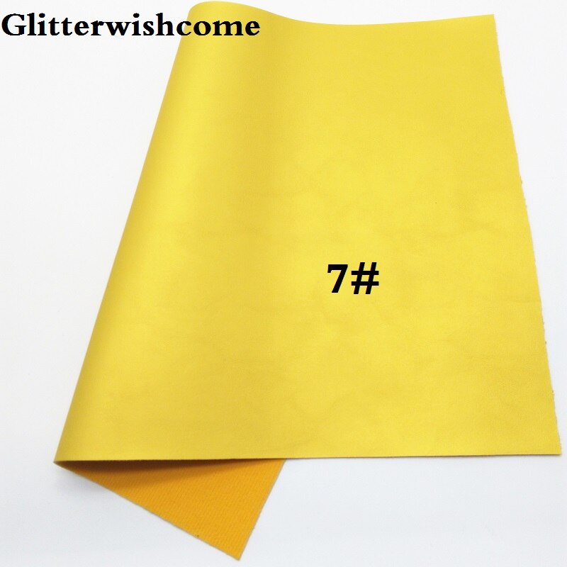 Glitterwishcome 30 x 134cm mini rulla synteettinen nahka, fluo metallinen sileä nahka kangasvinyyli jousille , gm015a: 7
