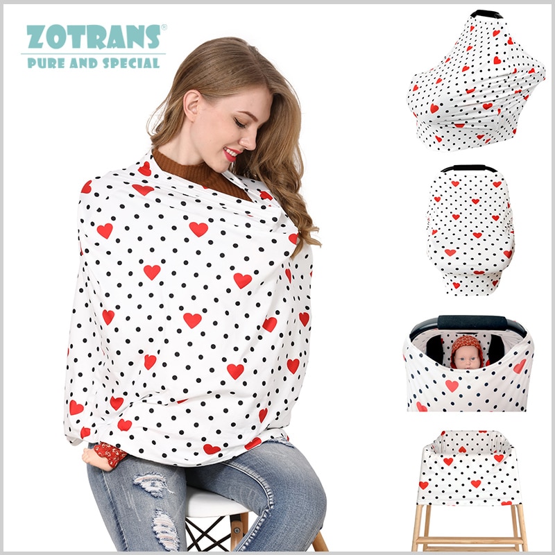 Borstvoedingshoes, sjaal, borstvoedingshoes, multifunctionele kinderwagenhoes, boodschappentrolleyhoes, autostoelhoes, hoes voor het voeden van baby's