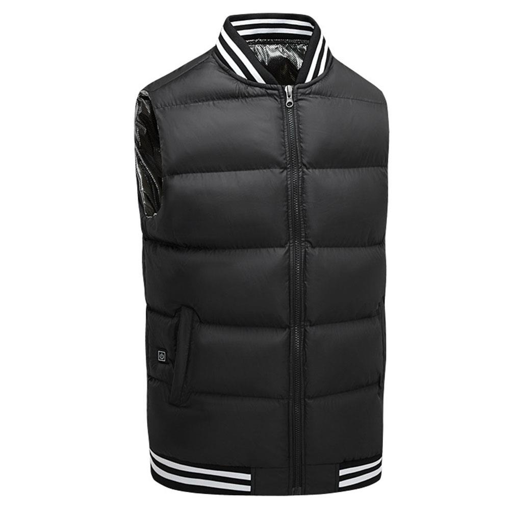Black Heated Cloth Physiotherapy Electric Vest Heated Heated Pad Warm Winter Body Warmer Jacket Heated USB Thermal Clothing
