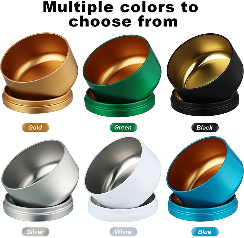 Tarros de lujo para velas con tapa de patrón de madera, contenedor redondo a granel, latas vacías, caja de almacenamiento de dulces, bote de cosméticos, negro y dorado, 6oz