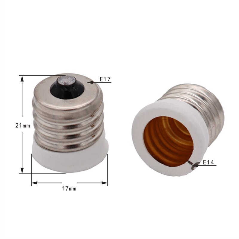 E17 To European E14 Candelabra Base Socket LED Light Bulb Lamp Adapter Holder