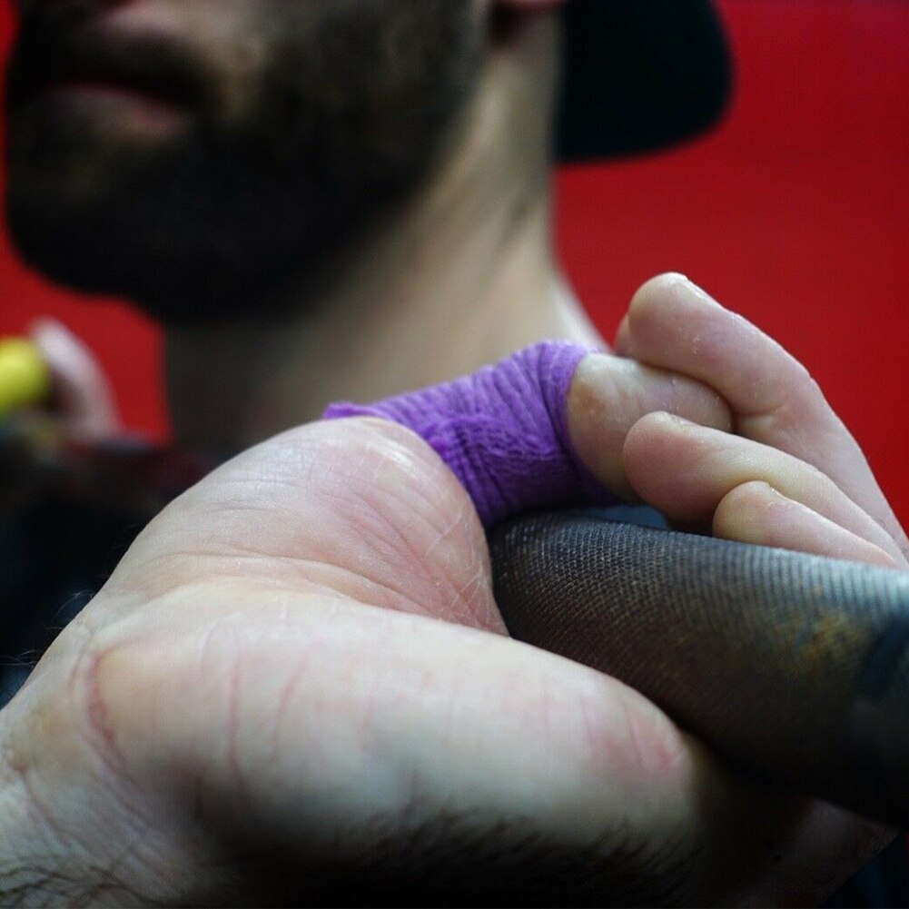 3 stk sportstape knæbeskyttelse skade tommelfinger muskler smertelindring åndbar støtte selvklæbende atletisk vægtløftning finger