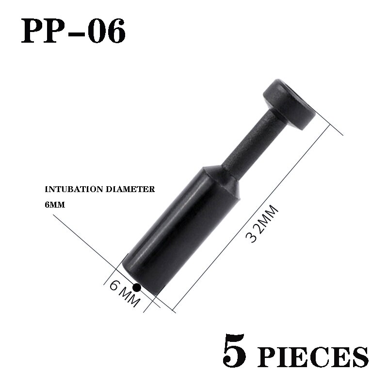 5PCS/Multi-section pneumatic blind tube end cap plug plug Air hose pipe push-in joint plastic pp4 pp6 pp8 pp10 4mm 6mm 8 10 12: PP-06