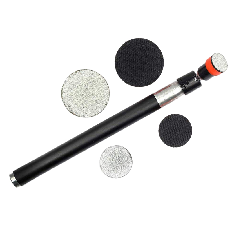 Turning Lathe Sanding Tools Hand Held Bowl Sander with 3 Inch, 2 Inch and 1.18 Inch Hook and Loop Foam Pads for Wood Turner on S