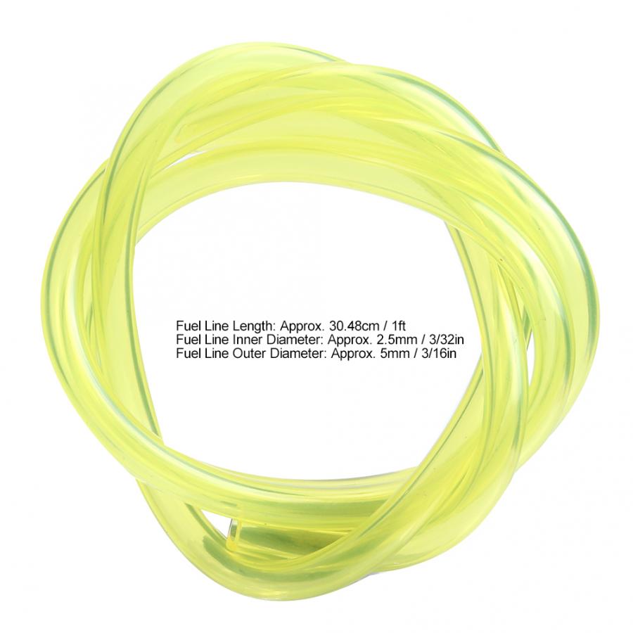 2 stk drivstoffledning med 5 stk utskiftning av primerpære som passer til motorsagstrimmer av poulan