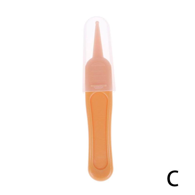 Baby Dig Booger Clip neonati pulito naso dell&#39;orecchio pinza di sicurezza dell&#39;ombelico forniture per la cura sicurezza bambino pulizia di plastica pinzette accesso C1h4: 1 pcs orange