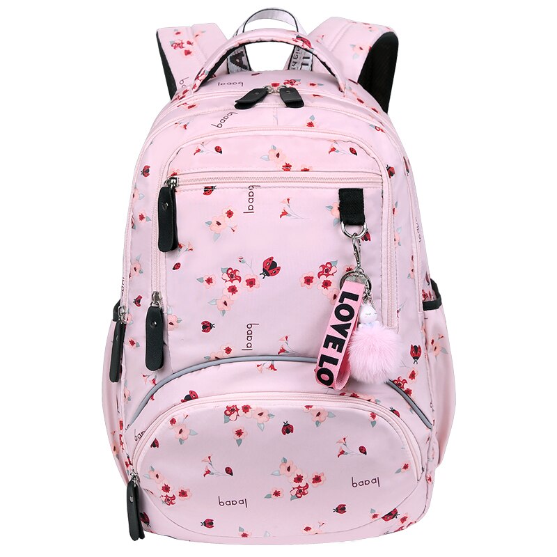 Large Schoolbag Cute Student School Backpack Printed Waterproof Bagpack Primary School Book Bags For Teenage Girls: PK