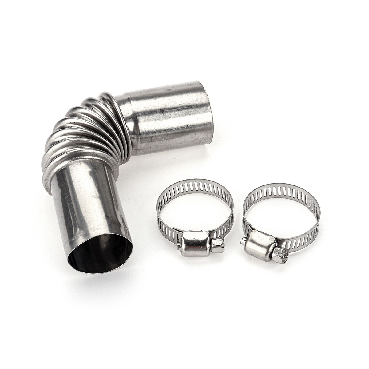 24mm Elbow Pipe Air Diesel Parking Heater Exhaust Pipe Connector w/Clamps For Webasto Diesel Heater
