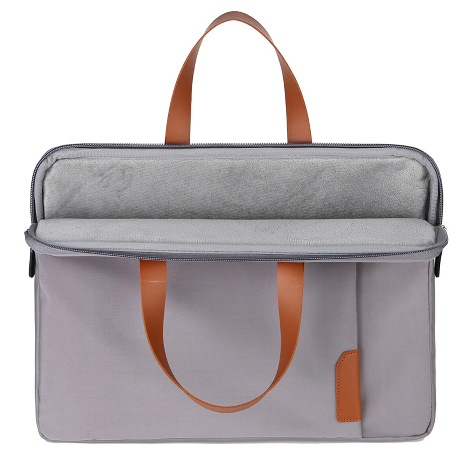 Draagbare Waterdichte Oxford Doek Laptop Tas Dubbele Ritsen Sluiting Anti-Collision Handtas Met Voorvak 14 Inch