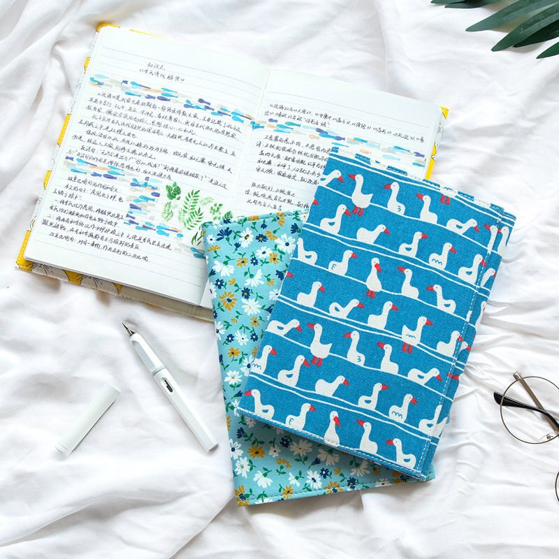 Cute Cloth Fabric Cover for Midori Notebook A5 Fitted Paper Book Cover DIY Journal Diary Supplies