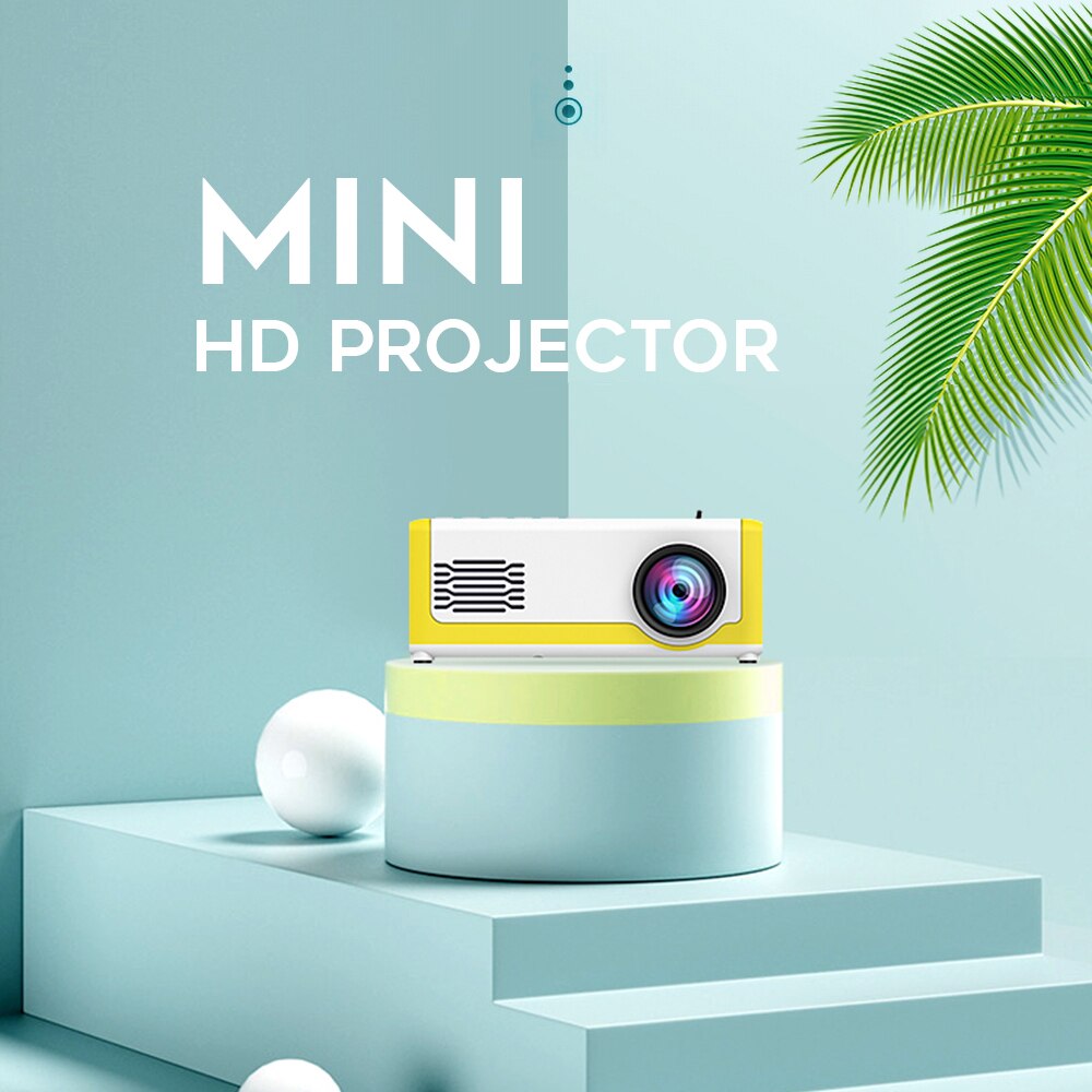 M1 Mini Projector Home Cinema Mediaspeler Ondersteuning 1080P Display AV USB SD Card USB Draagbare Pocket Beamer VS YG300