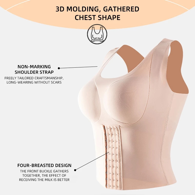 Waist Trainer Body Shaper Latex Bra Girdle Posture Corrector Bra Seamless Underwear Tummy Shaperwear Women Fitness Vest Belly