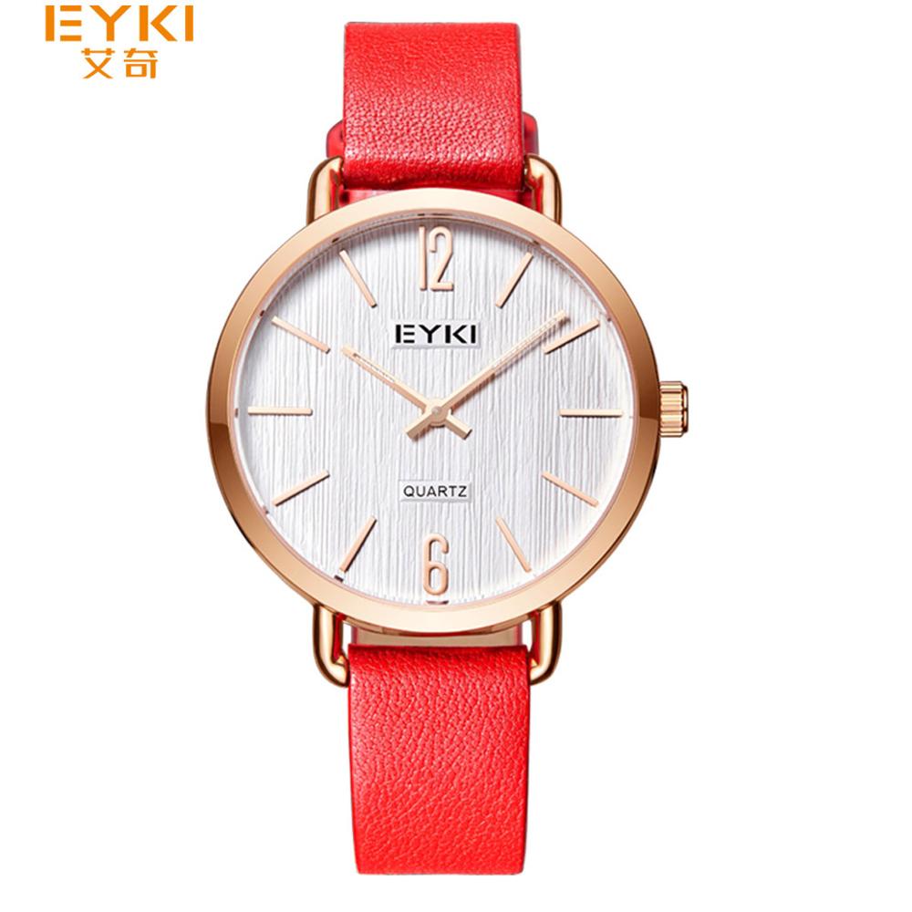 EYKI Couple tissage Mech bracelet montres Simple milanais en acier inoxydable hommes femmes tenue décontractée montre Ultra mince Relogio: 7063-8