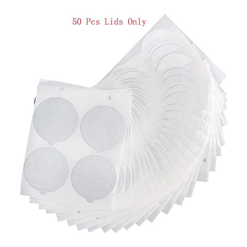 reusable for Nespresso coffee capsules stainless steel with disposable aluminum seals easy to clean reusable cup body: 50 Lids
