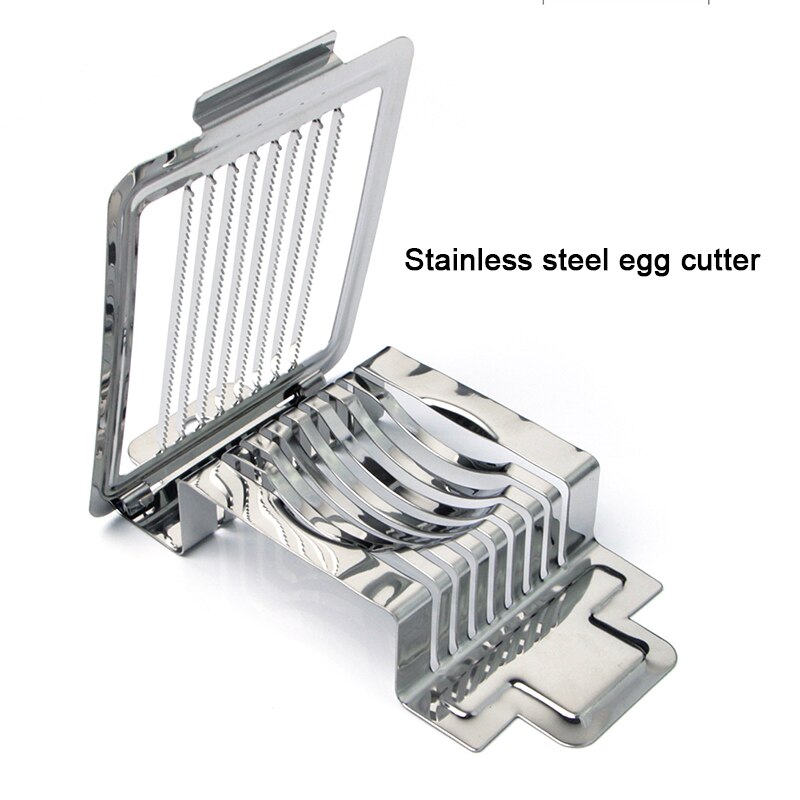 Keuken Gadget Rvs Egg Cutter Multifunctionele Fruit Slicer Paddestoel Tomaat Cutter Keuken Skiving Machine Koken Tool