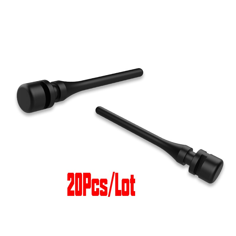20 stuks zwarte pc ventilator rubberen schroef demping nagel trillingsdemping siliconen schroef pin klinknagel: Default Title