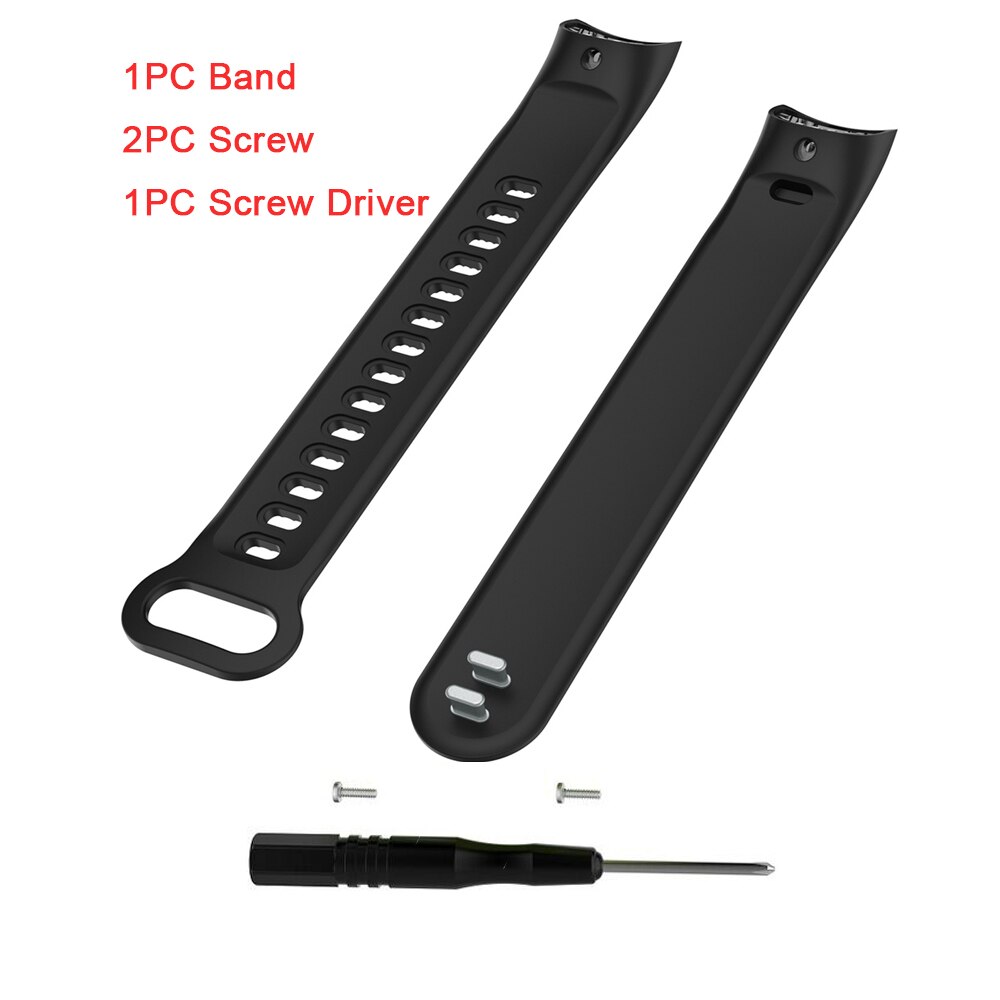 wristbands For Tracker accessories TPE Sports Wrist Band Bracelet Strap for Huawei Honor Band 3 Smart Fitness Tracker 11.26: black