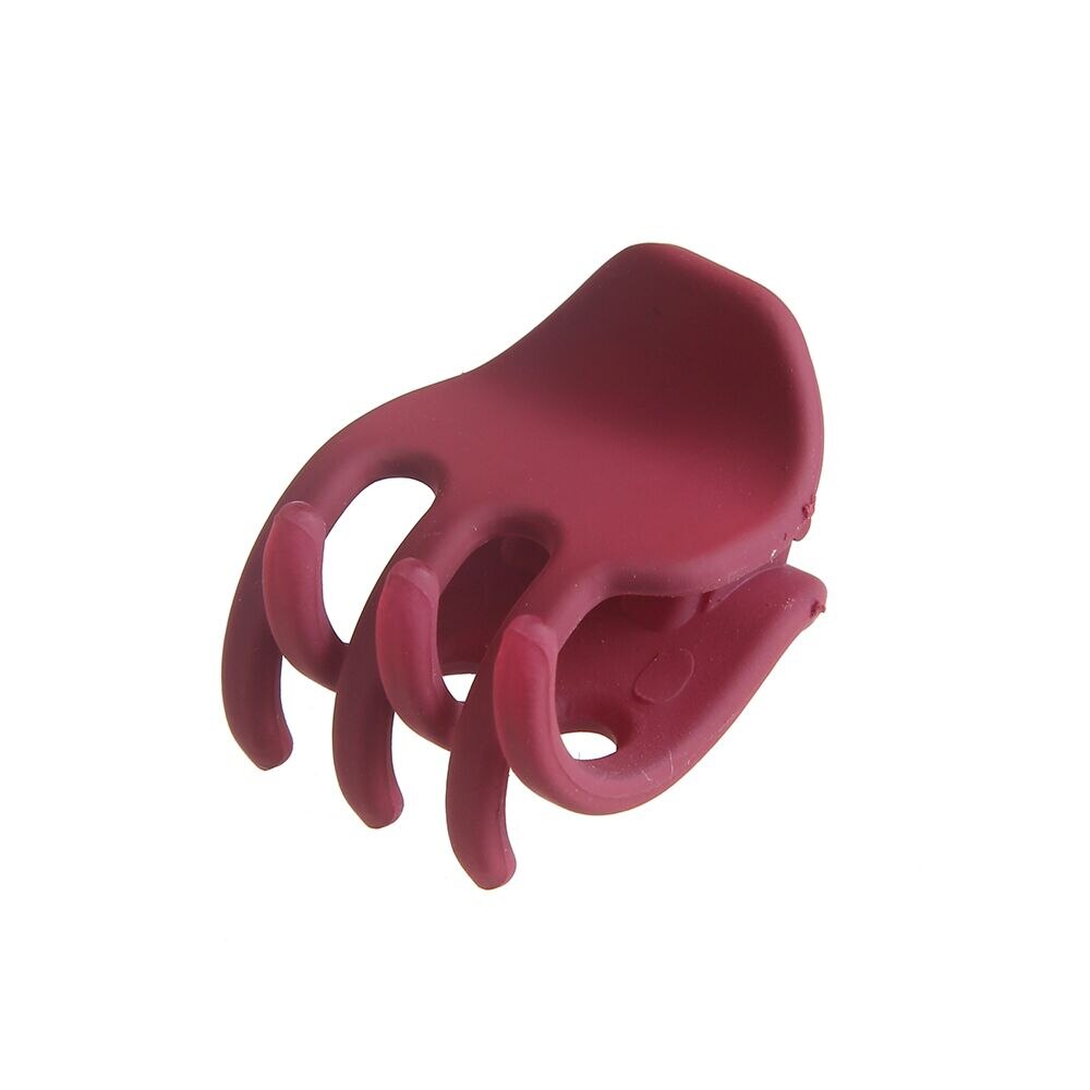Pinzas para el pelo de cangrejo para niña y mujer, accesorios para el cabello, 5 unids/lote: Rojo