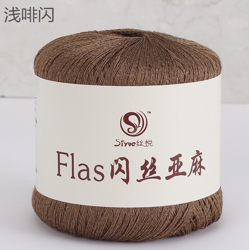 50g/ball Flax Yarn Crochet Line Hand Knit Threads Sew Knitted Yarns Handmade Needlework Crochet Yarn: 53