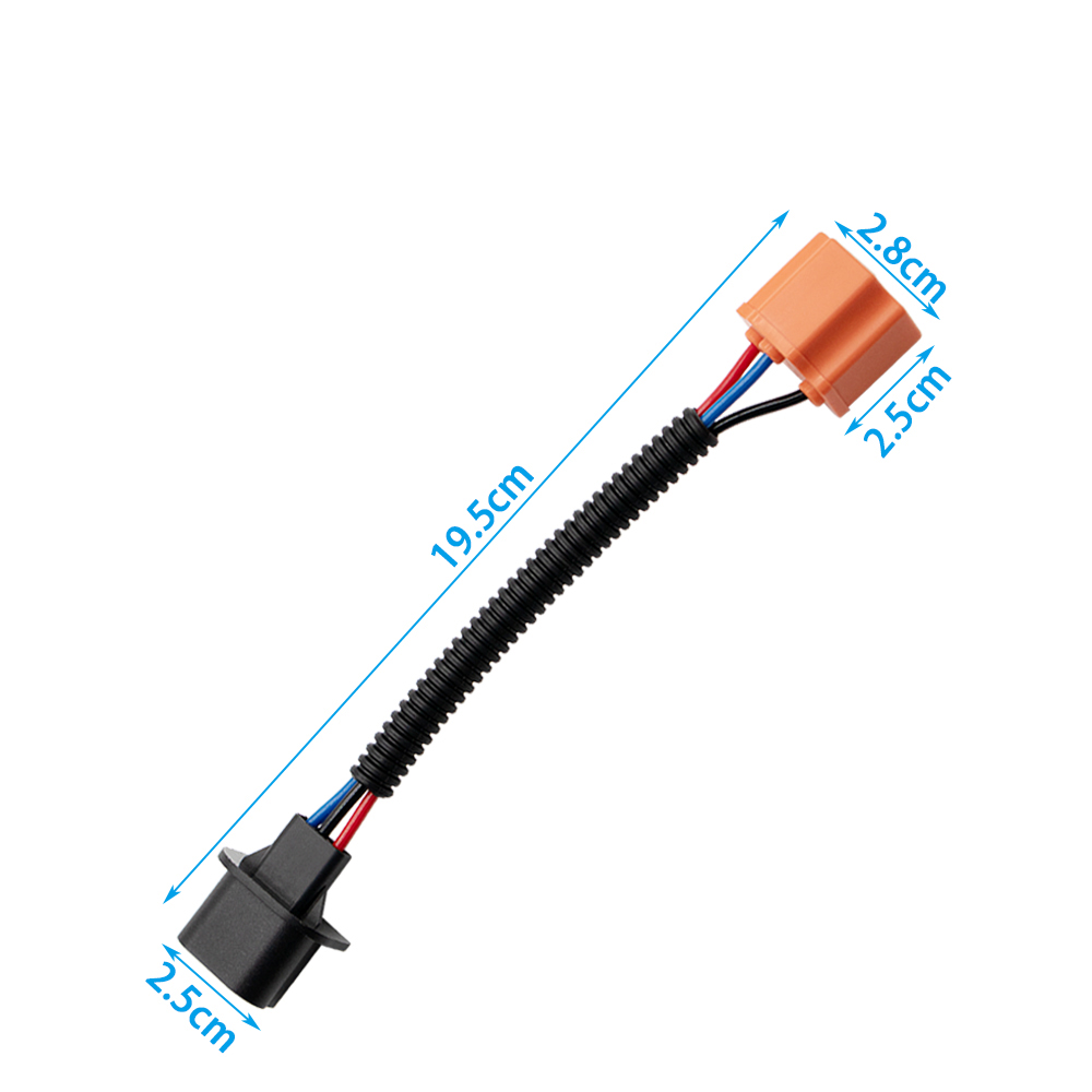 2 uds H13 9008 macho a H4 9003 hembra conector de conversión de cerámica arnés de cableado faro luz antiniebla enchufe Cable adaptadores de enchufe