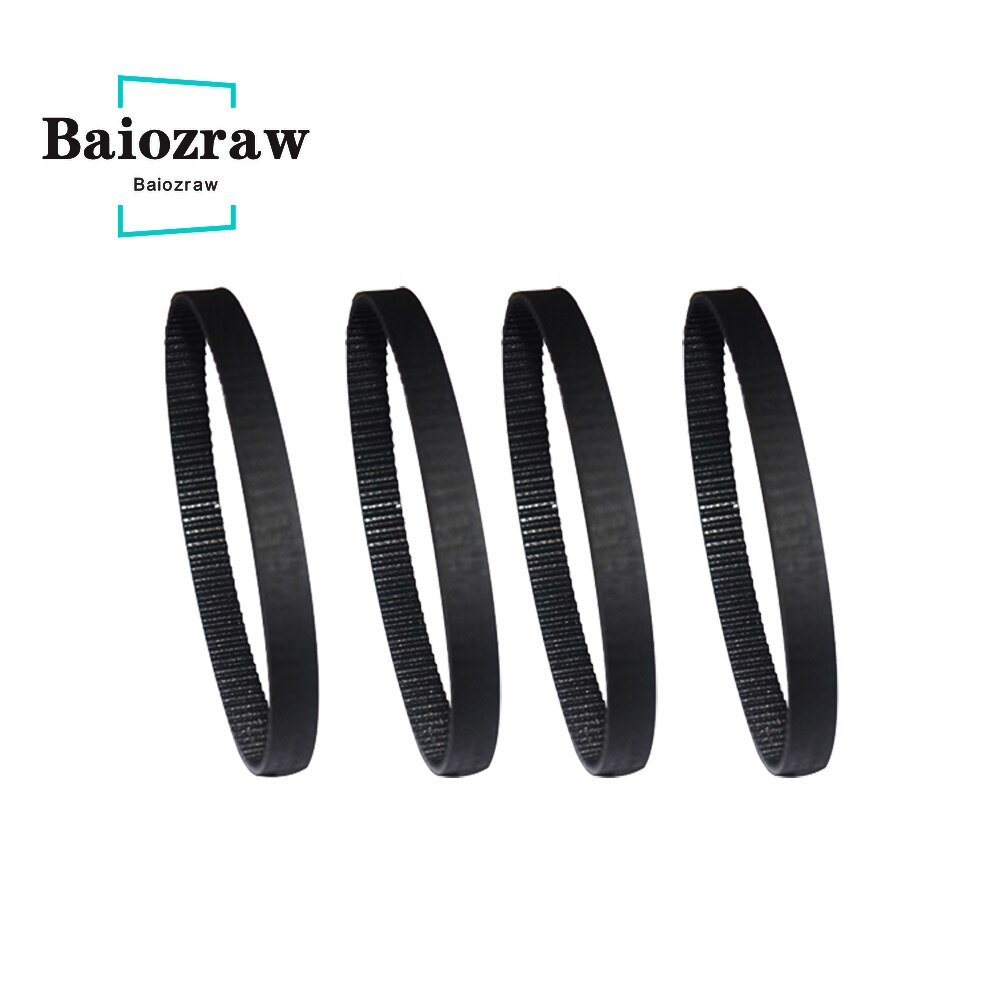 3D Printer Parts GT2 6mm Closed Loop Rubber Timing Belt 606 610 616 630 640 650 660 670 690 696 700 710 738 740 750mm 2GT 1pcs