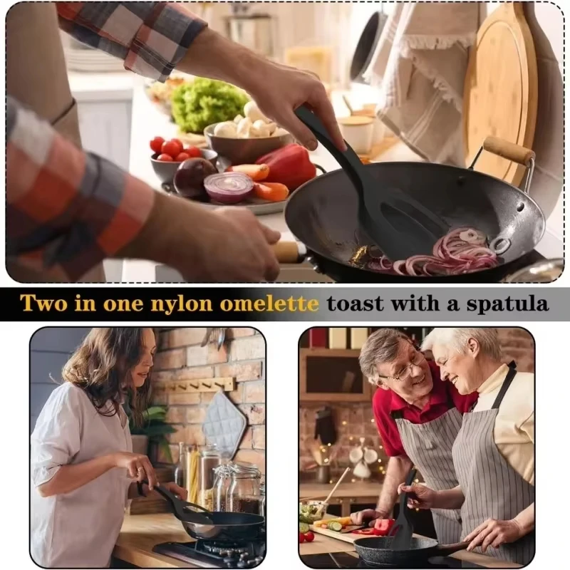 Pince à Pancake en Silicone, Spatule à Steak et emouf, Outil de Cuisine, Accessoires