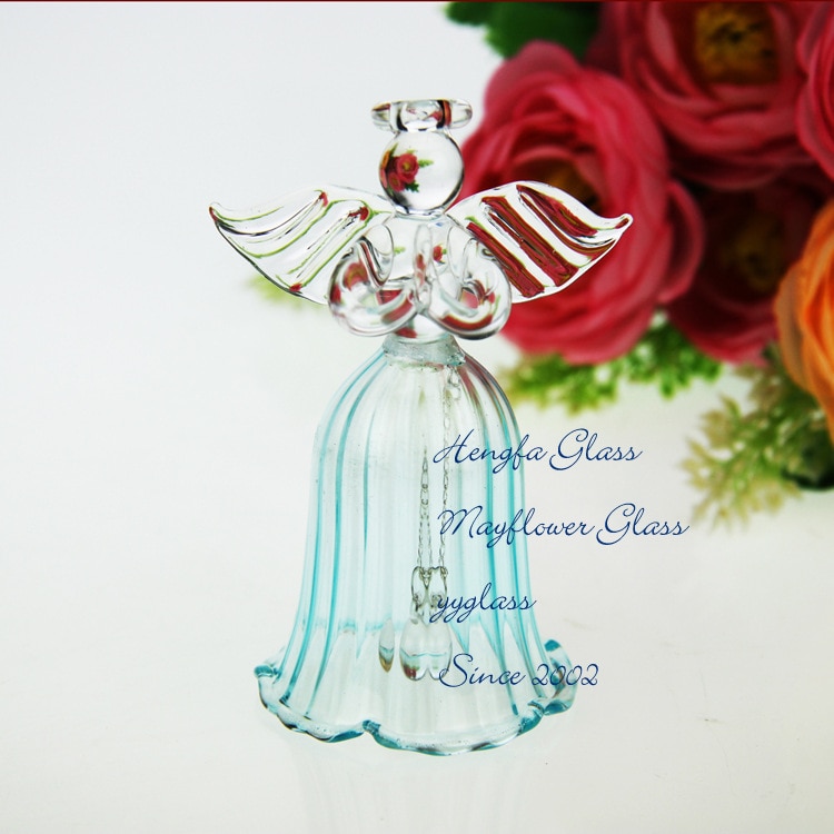 Hoogwaardige Patent YYGLASS Bruiloft Decoratie Angel Vaas Met Rood Hart Handgemaakte Bloem Vaas Woondecoratie