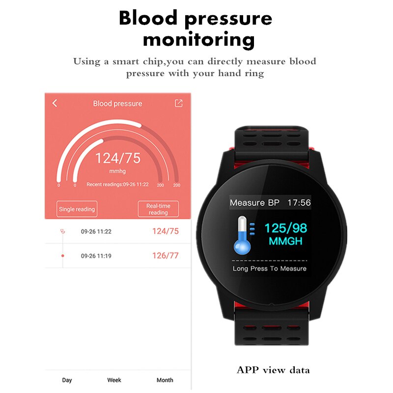 Clever Uhren Männer Frauen Herzschlag Meter blutdruck Fitness Tracker Smartwatch GPS Sport Uhren für Android Ios