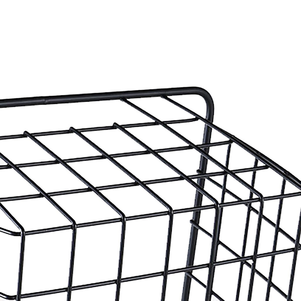 Iron Wire Storage Basket Organizer Bath/Kitchen/Laundry Rooms Multi-Purposes#T2
