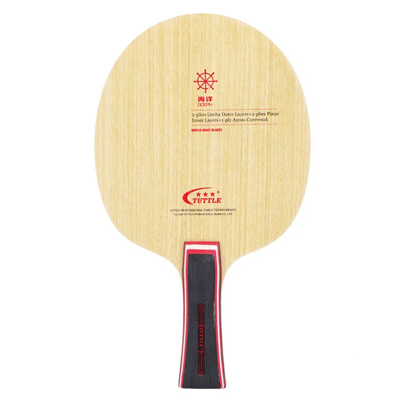 1PC Ping Pong Paddle Blade CS FL Long Short Handle Table Tennis Racket Bat 7 Ply Tung Wood Carbon Fiber Table Tennis Competition: long handle