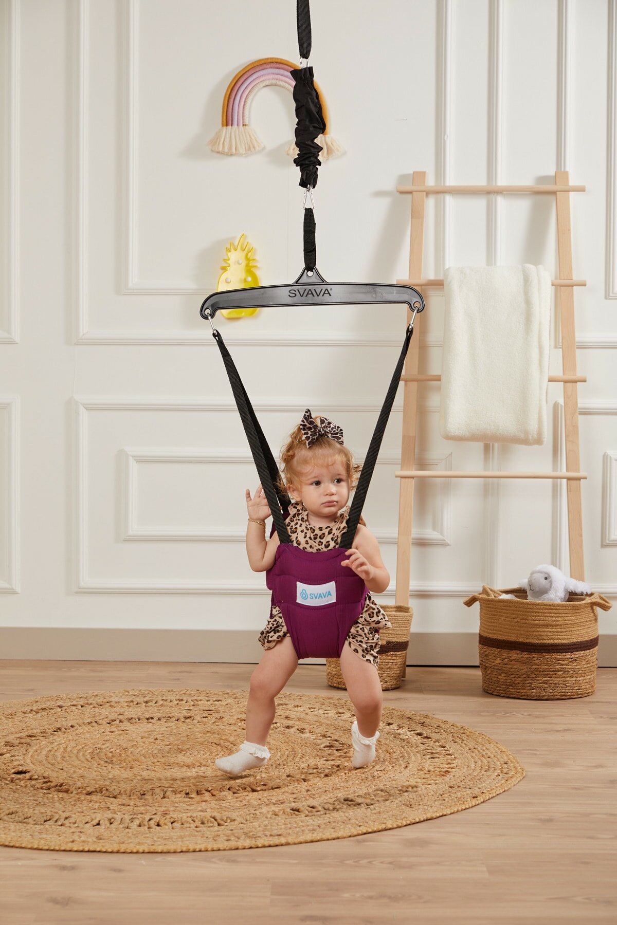 Baby Stuiterende Lente Flexibele Swing Met Riem En Veilig Moeder Producten Meisjes Jongens Kind Accessoires Loophulp