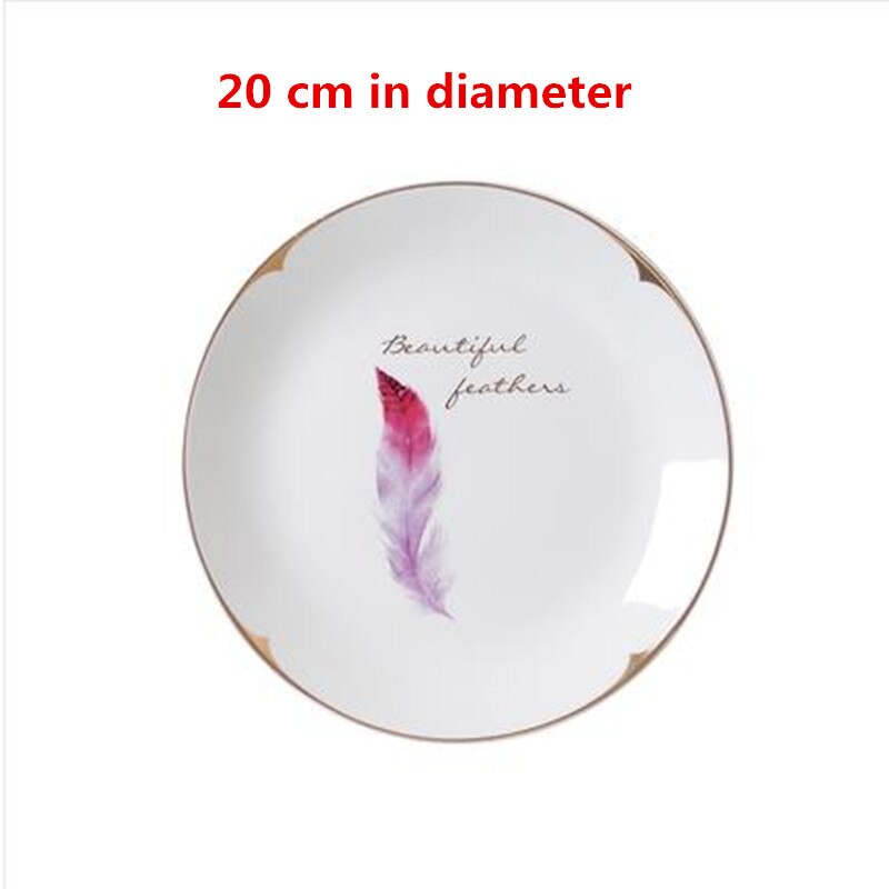 American country ceramic plate pendant, home restaurant, bar and hotel wall decoration crafts, animal pattern artwork: style  5