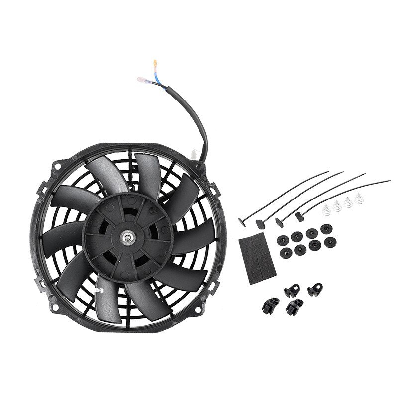 Equipo de refrigeración Universal para coche, ventilador de condensación de 16 pulgadas, 12V, 80W, piezas modificadas automotrices, accesorios para coche