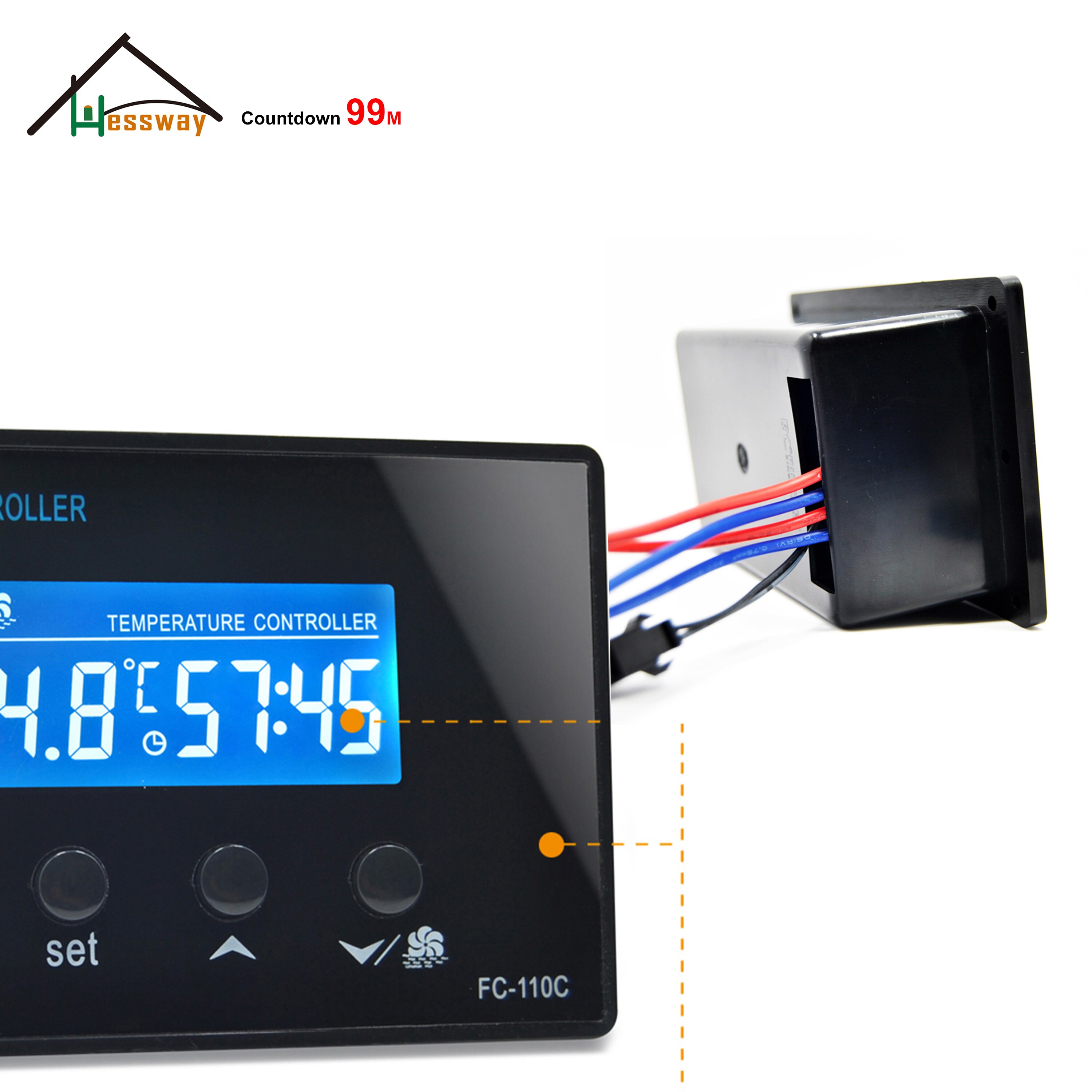 Mini controlador de temperatura para Sauna, dispositivo Digital LCD con Spa para pies