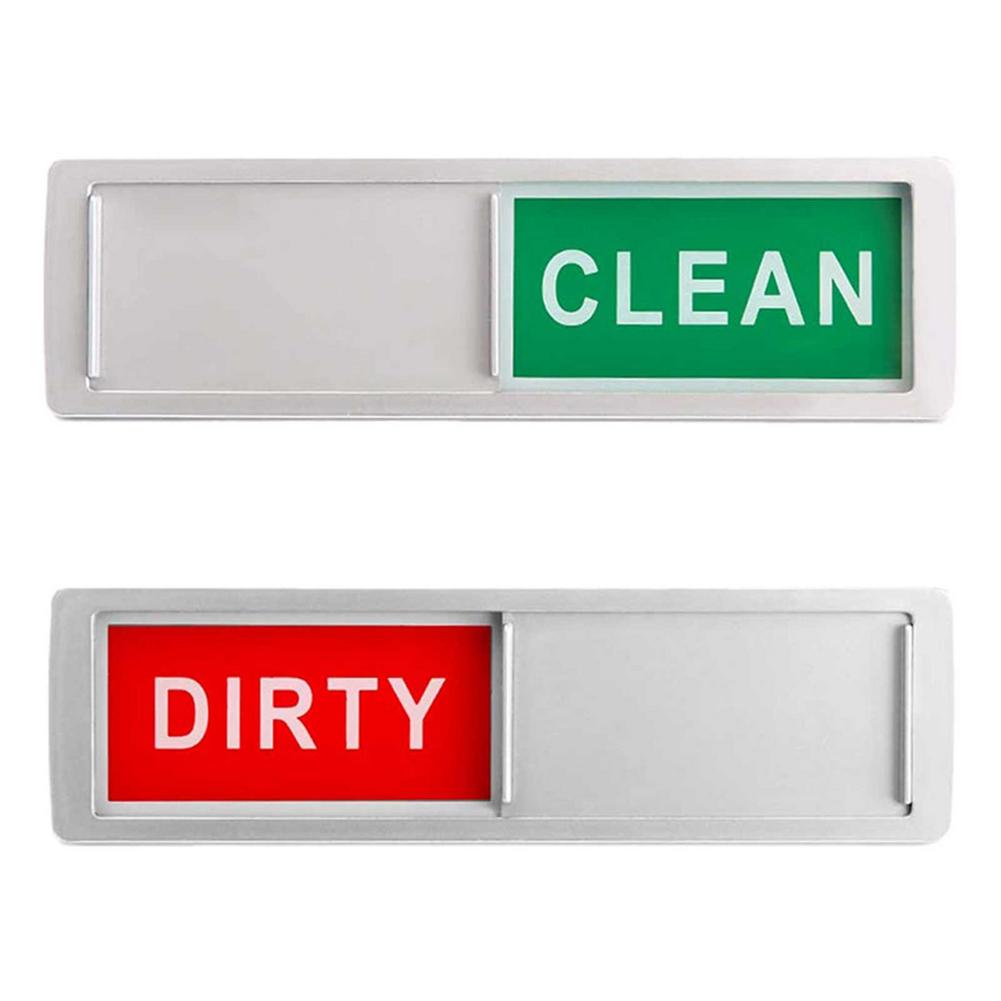 Room Cleaning Tips Cleanliness Signs Hotel Magnetic Signs Acrylic Dishwasher Magnet Clean Dirty Sign Home Room Decoration