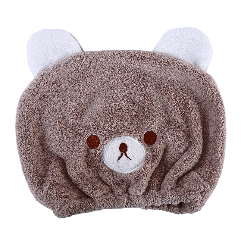 Mignon bébé cheveux sec chapeau serviette séchage rapide bonnet de douche fort absorbant séchage doux dessin animé enfants