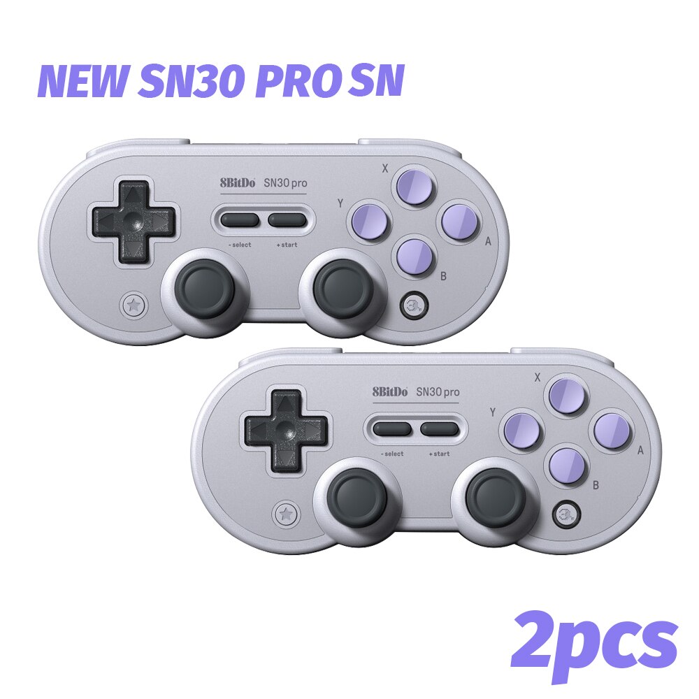 8bitdo – manette de jeu SN/SF30 Pro sans fil Bluetooth, avec vibrations, Joystick, contrôleur pour Nintendo Switch, Windows/MacOS/Android